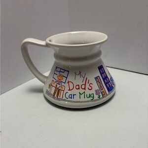 Feltman Langer My Dads Car Coffee Mug, Flat Base Makes It Tip Resistant